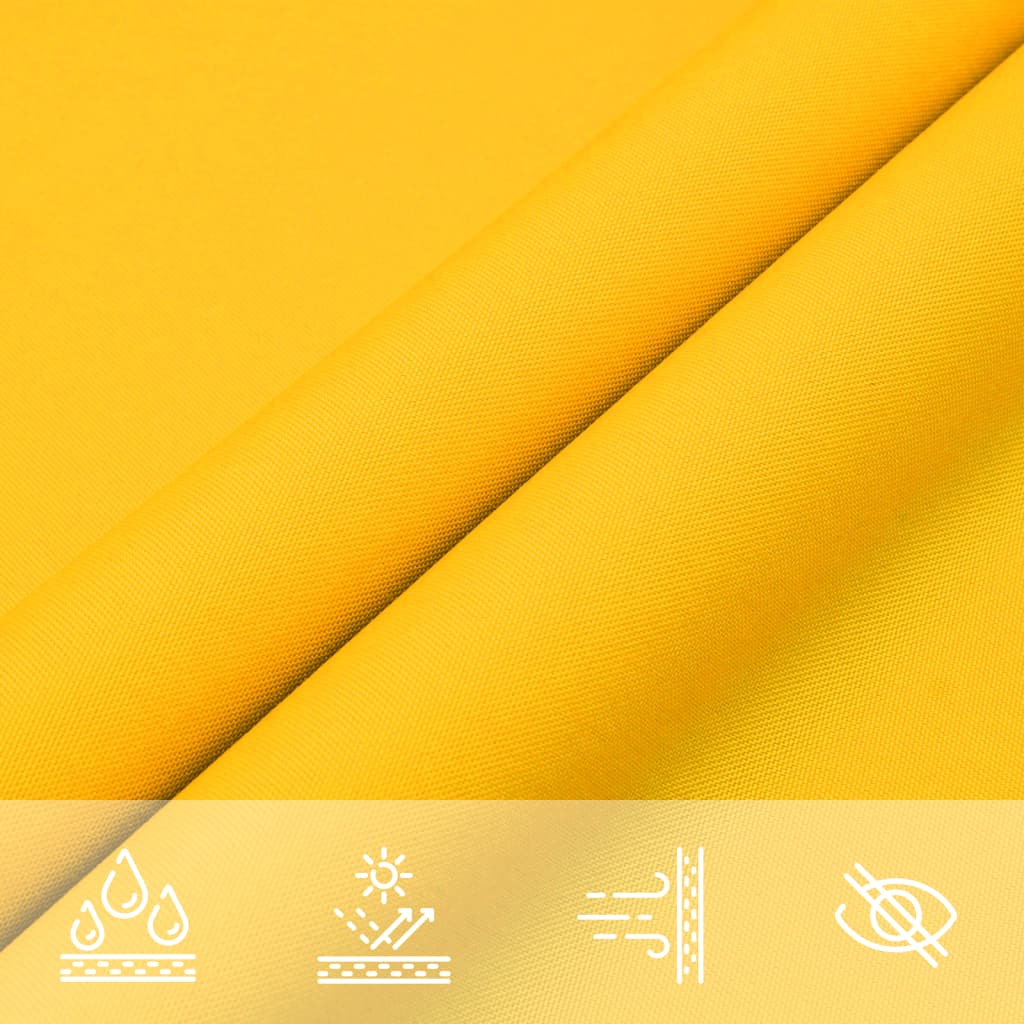 Toldo de vela rectangular tela Oxford amarillo 2x5 m V3355 Vetonek