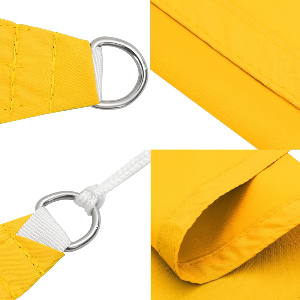 Toldo de vela retangular tecido Oxford amarelo 3,5x4,5 m V3454 Vetonek