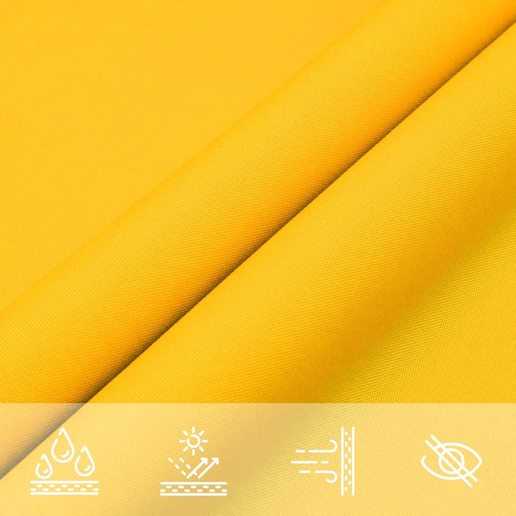 Toldo de vela retangular tecido Oxford amarelo 3,5x4,5 m V3454 Vetonek