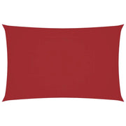 Toldo de vela rectangular tela Oxford rojo 2x5 m V3904 Vetonek