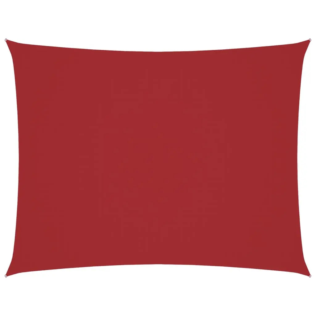 Toldo de vela rectangular tela Oxford rojo 2,5x3,5 m V3928 Vetonek