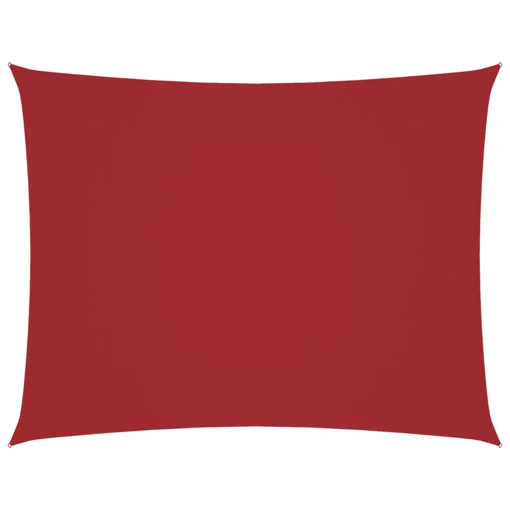 Toldo de vela retangular tecido Oxford vermelho 2,5x4 m V3935 Vetonek