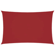 Toldo de vela retangular tecido Oxford vermelho 5x8 m V4079 Vetonek