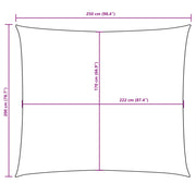 Toldo de vela retangular tecido oxford laranja 2x2,5 m V4406 Vetonek