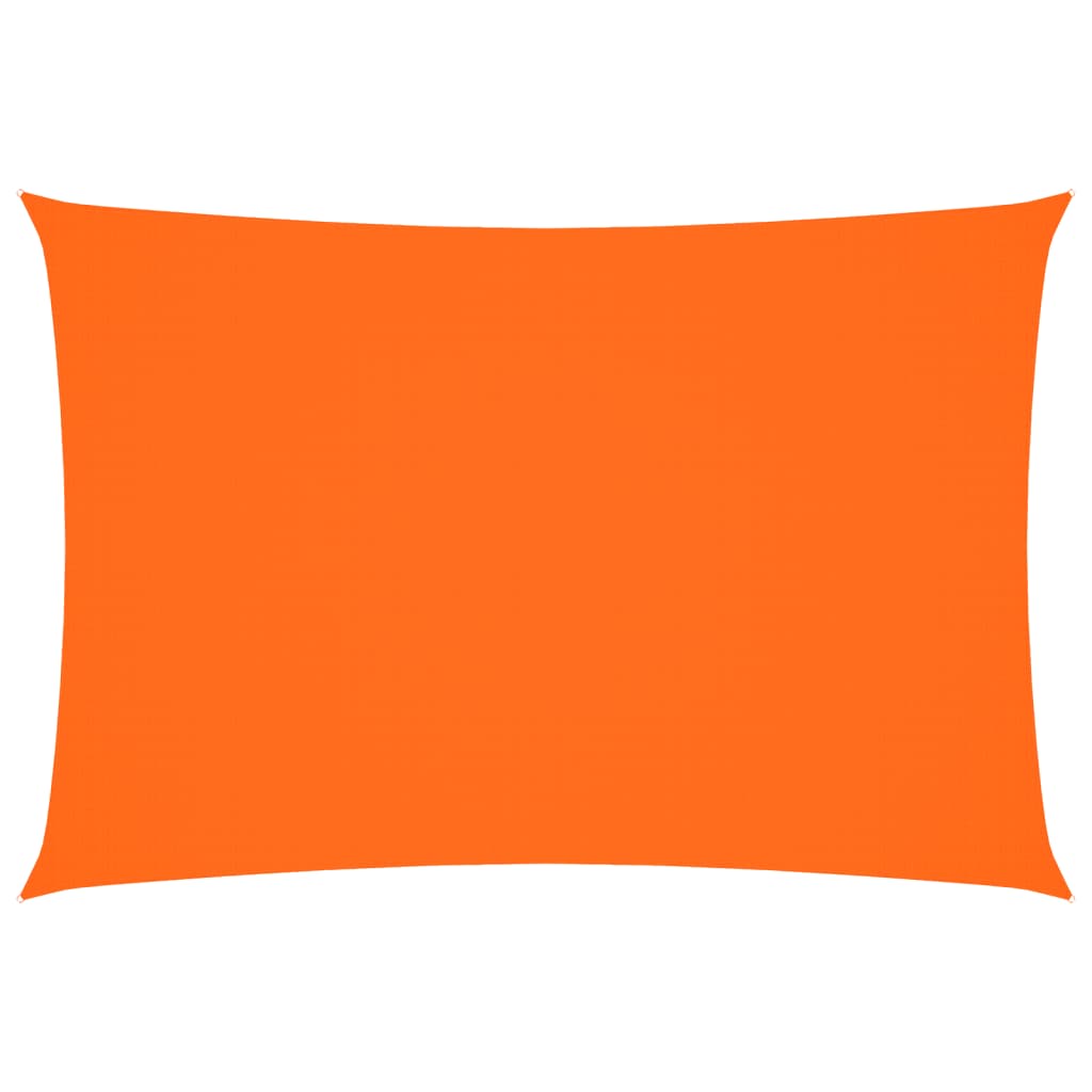 Toldo de vela retangular tecido Oxford laranja 3x5 m V4536 Vetonek