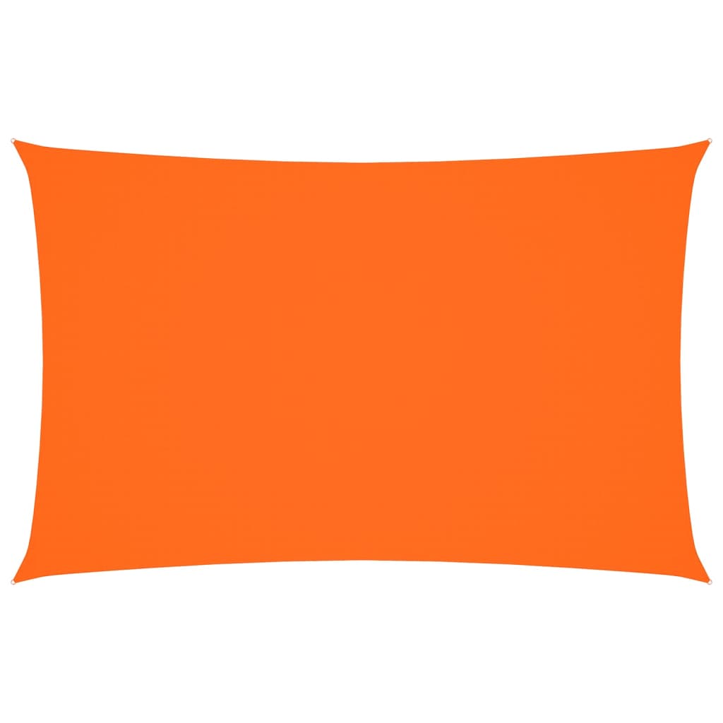 Toldo de vela retangular tecido Oxford laranja 4x7 m V4598 Vetonek