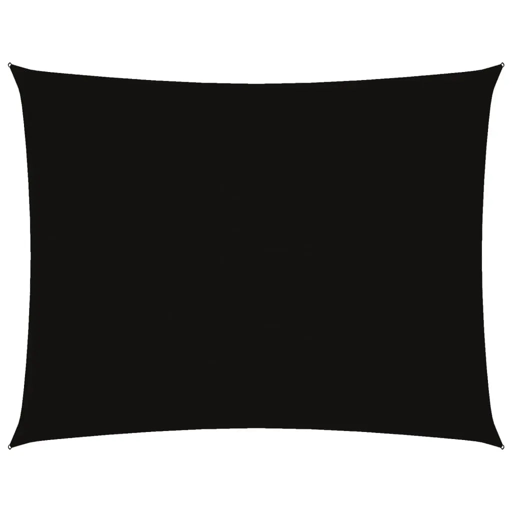 Toldo de vela retangular tecido Oxford preto 5x7 m V5168 Vetonek