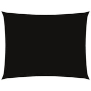 Toldo de vela rectangular de tela oxford negro 6x8 m V5199 Vetonek
