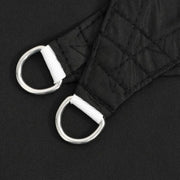 Toldo de vela rectangular de tela oxford negro 6x8 m V5199 Vetonek