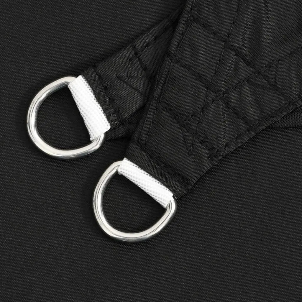 Toldo de vela rectangular de tela oxford negro 6x8 m V5199 Vetonek