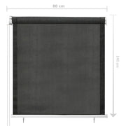 Persiana enrollable de exterior 80x140 cm gris antracita v6752 - Vetonek
