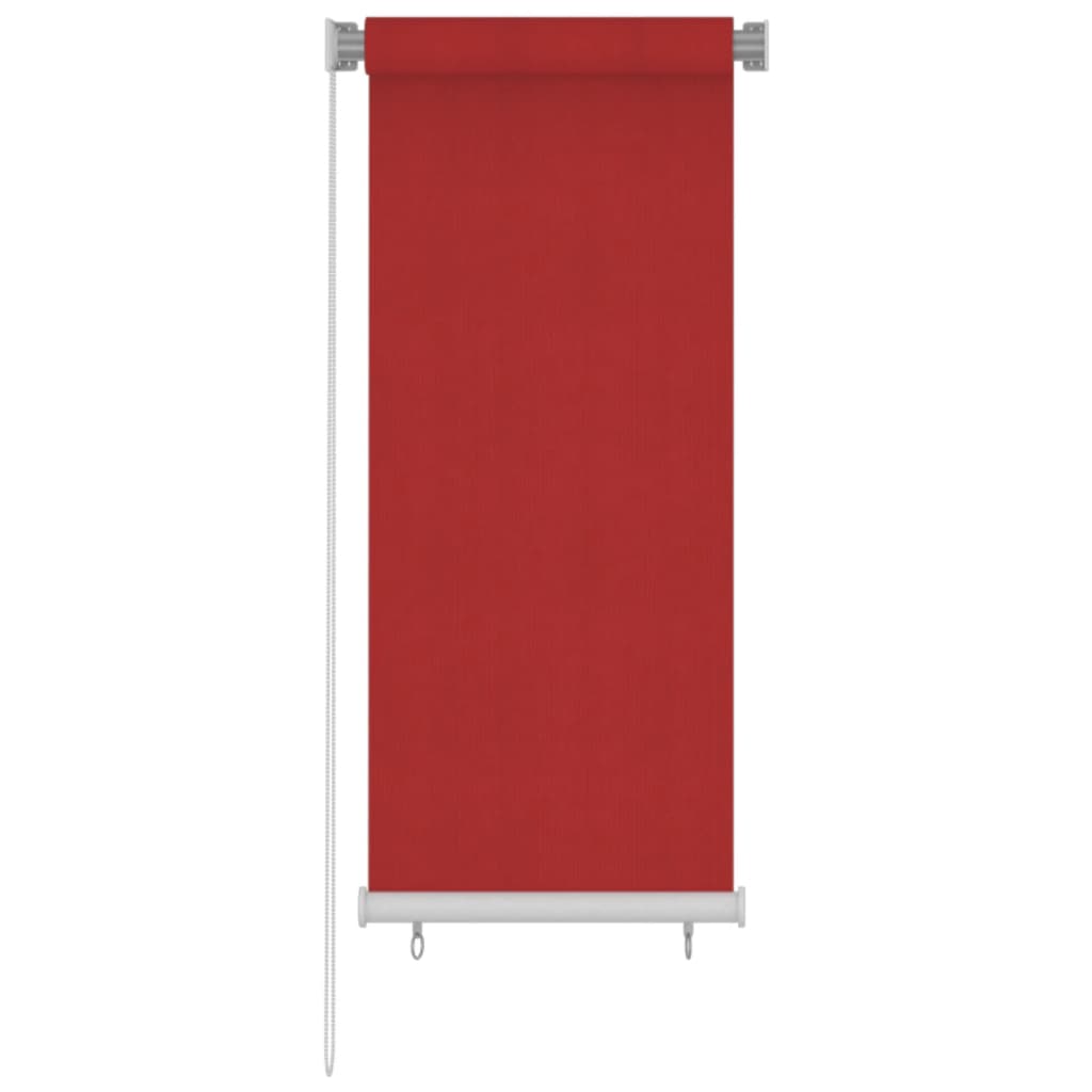 Vetonek Persiana enrollable de jardín HDPE rojo 60x140 cm