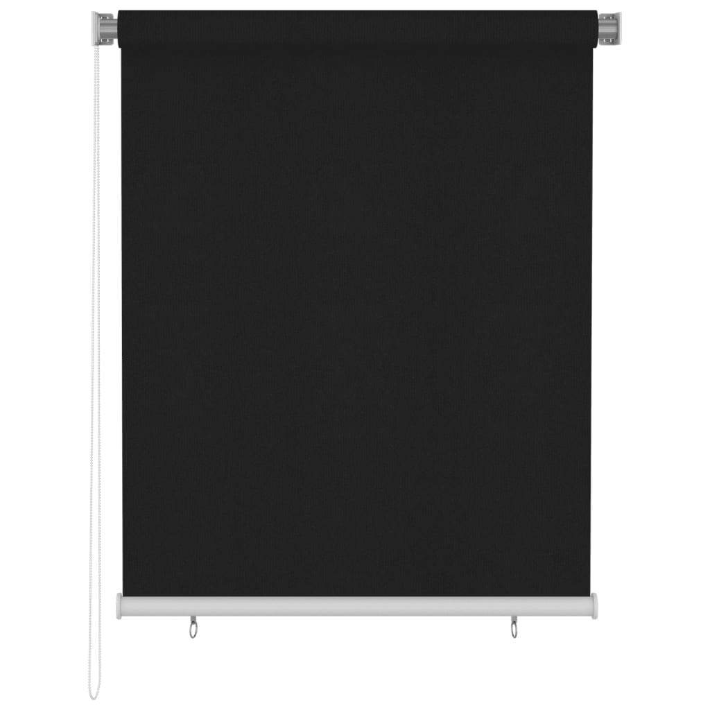 Persiana enrollable de exterior 120x140 cm negro vidaXL