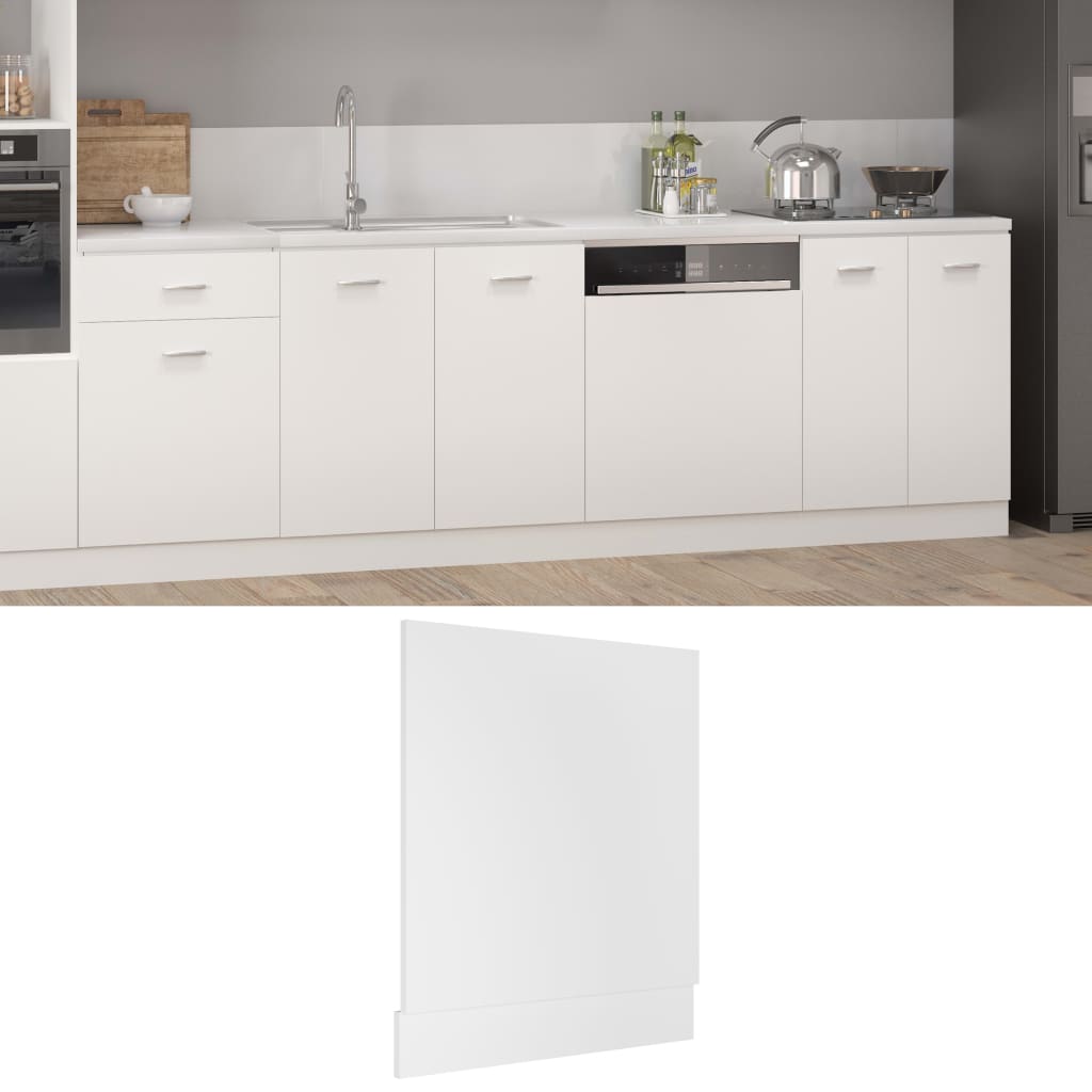 Vetonek Panel para lavavajillas madera contrachapada blanco 59,5x3x67cm