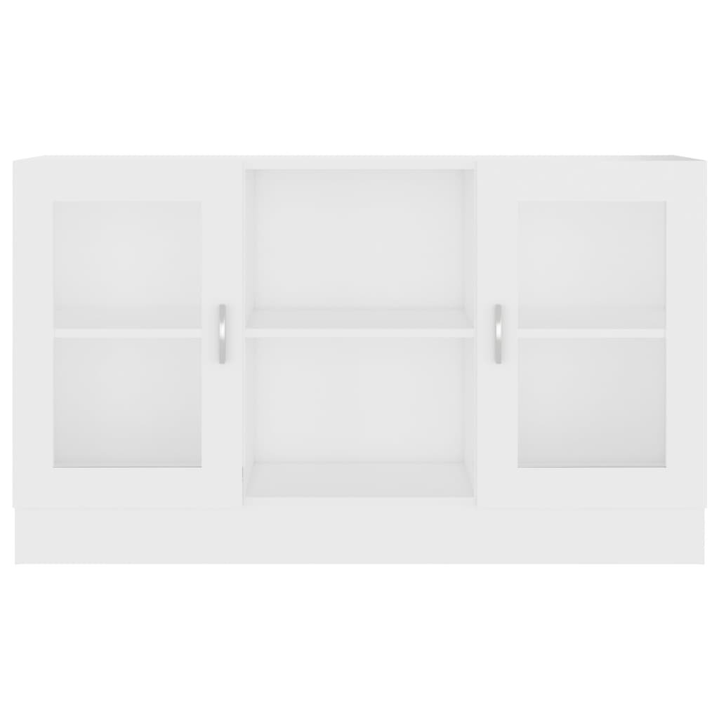 Vitrina de madera sintetizada Nexus blanca 120x30,5x70 cm vidaXL