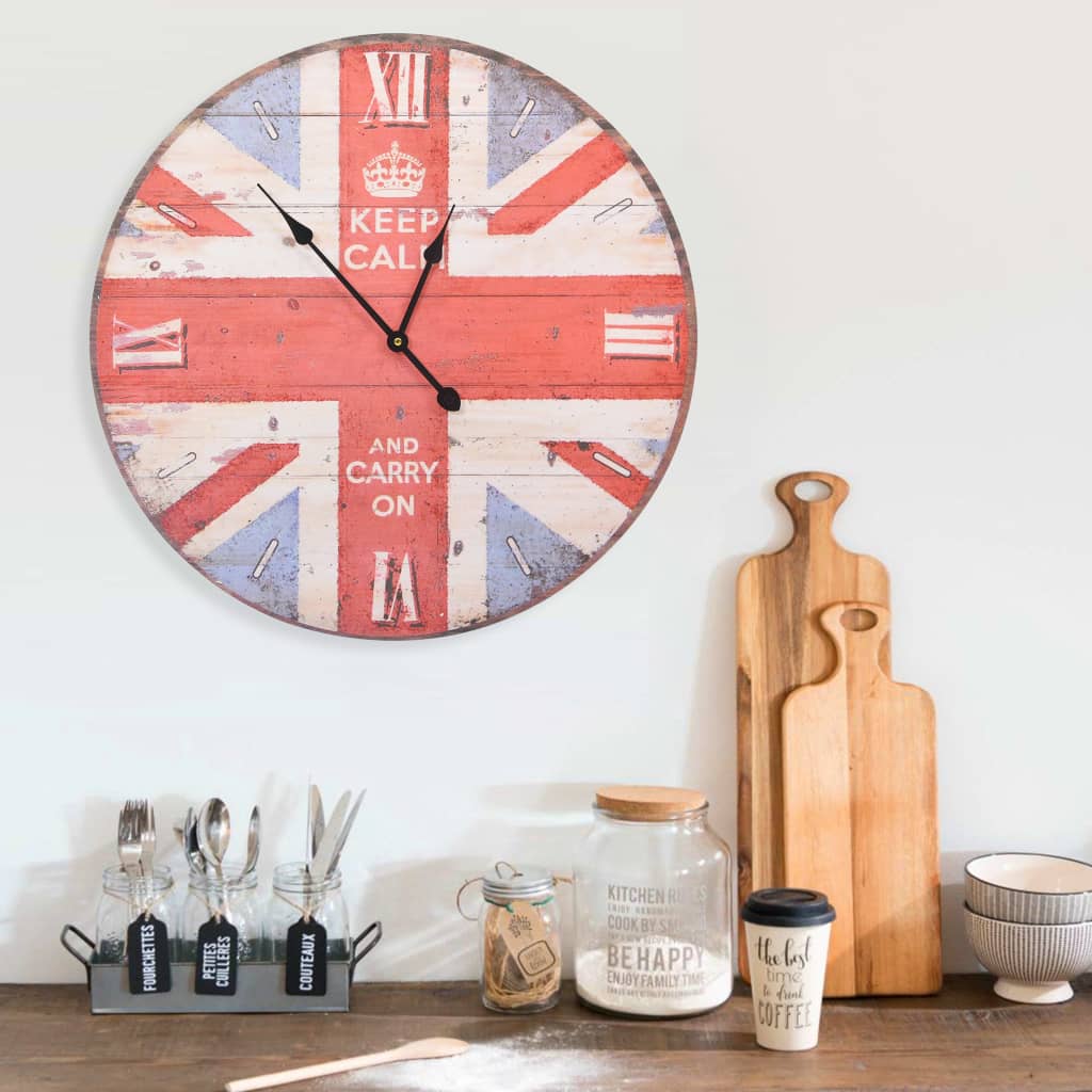 Vetonek Reloj vintage de pared UK 60 cm 