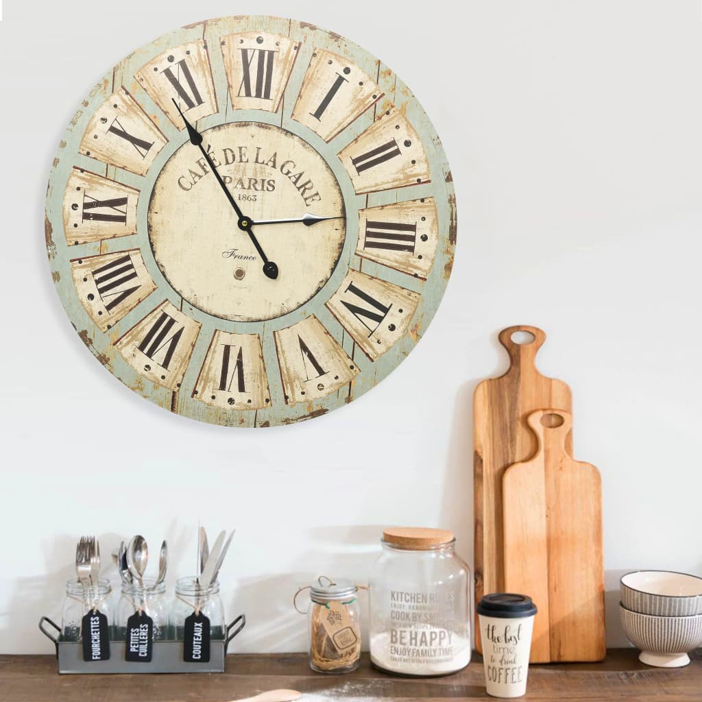 Vetonek Reloj de pared de MDF multicolor 60 cm