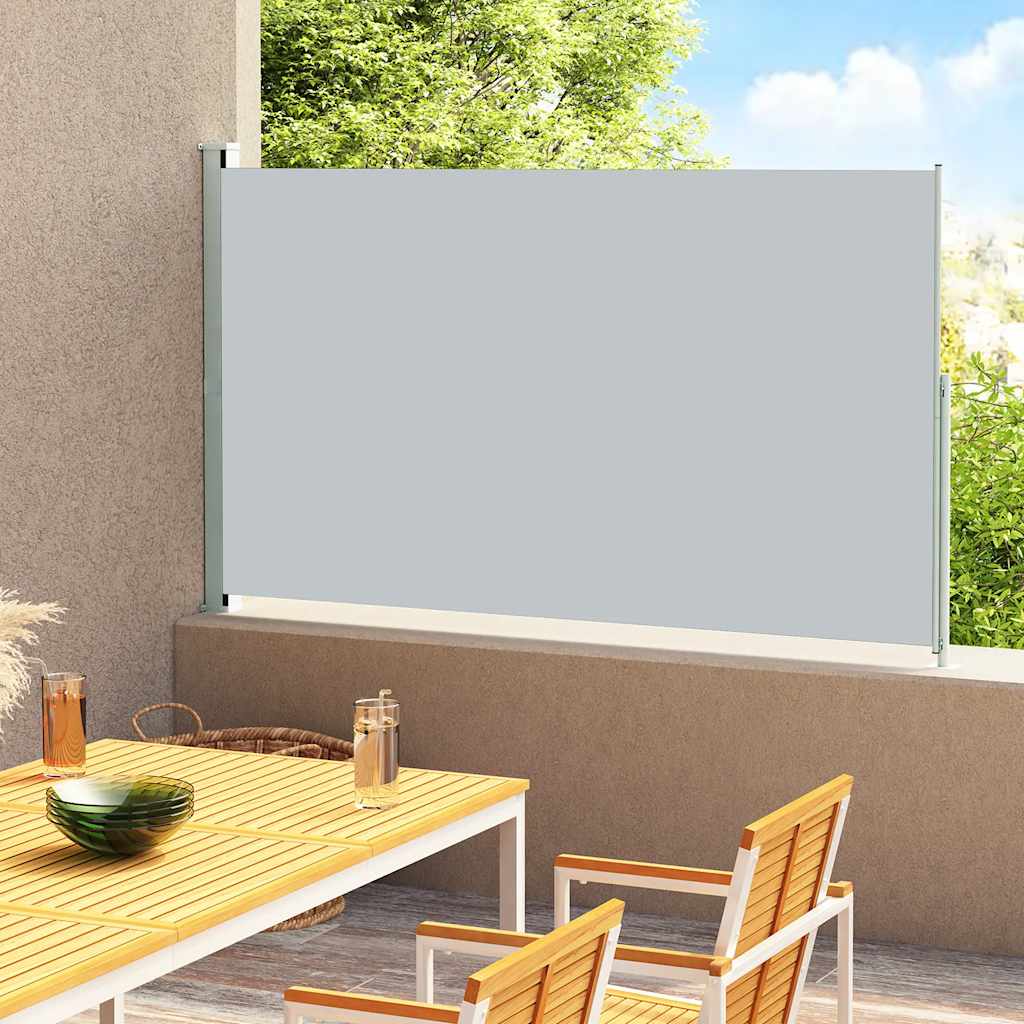 Vetonek Toldo lateral retráctil para patio gris 200x300 cm