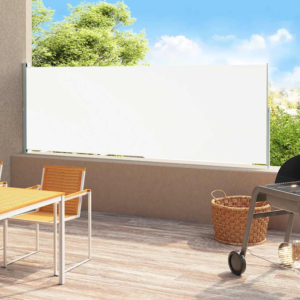 Vetonek Toldo lateral retráctil para patio crema 220x500 cm