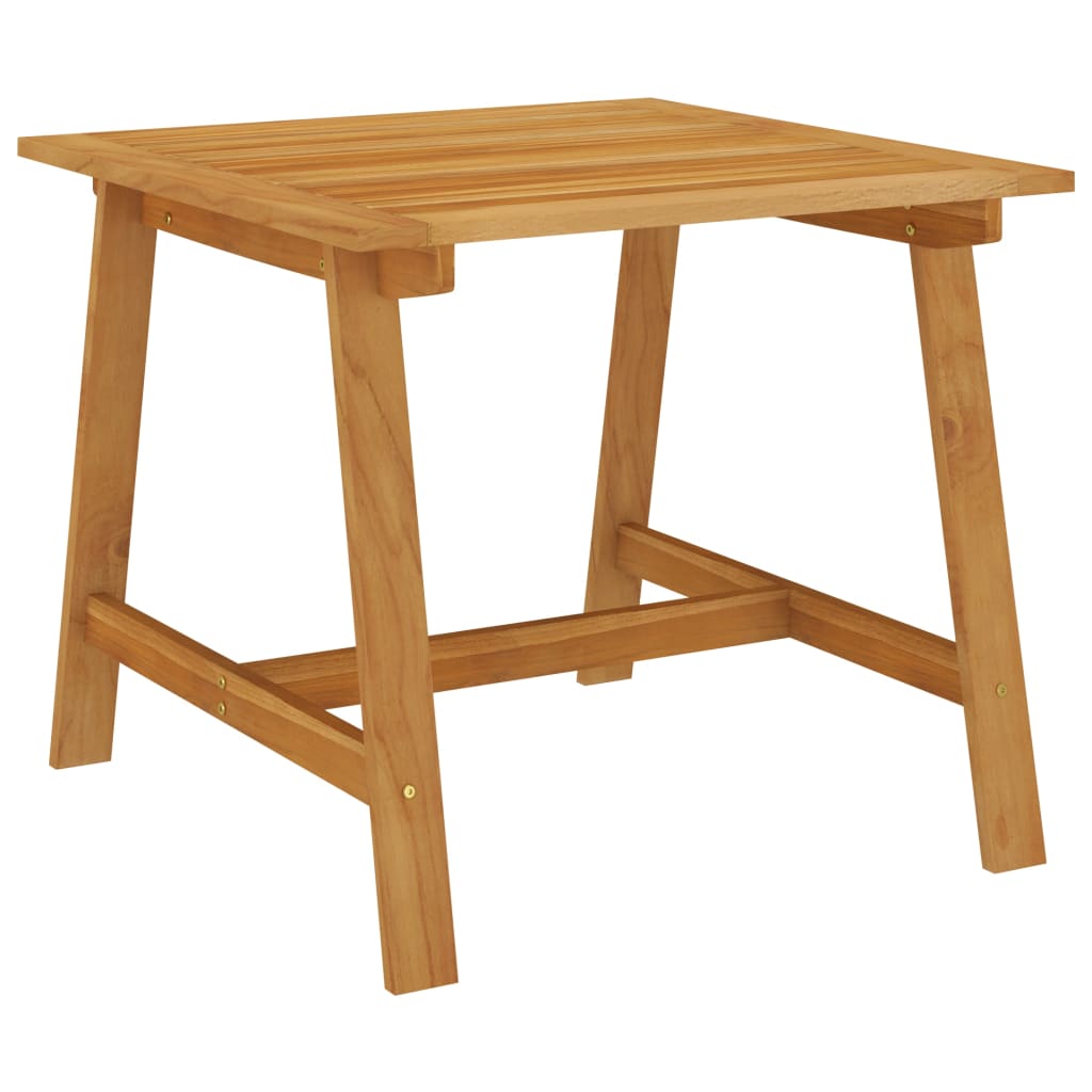 Vetonek Mesa de comedor de jardín madera maciza de acacia 88x88x74 cm