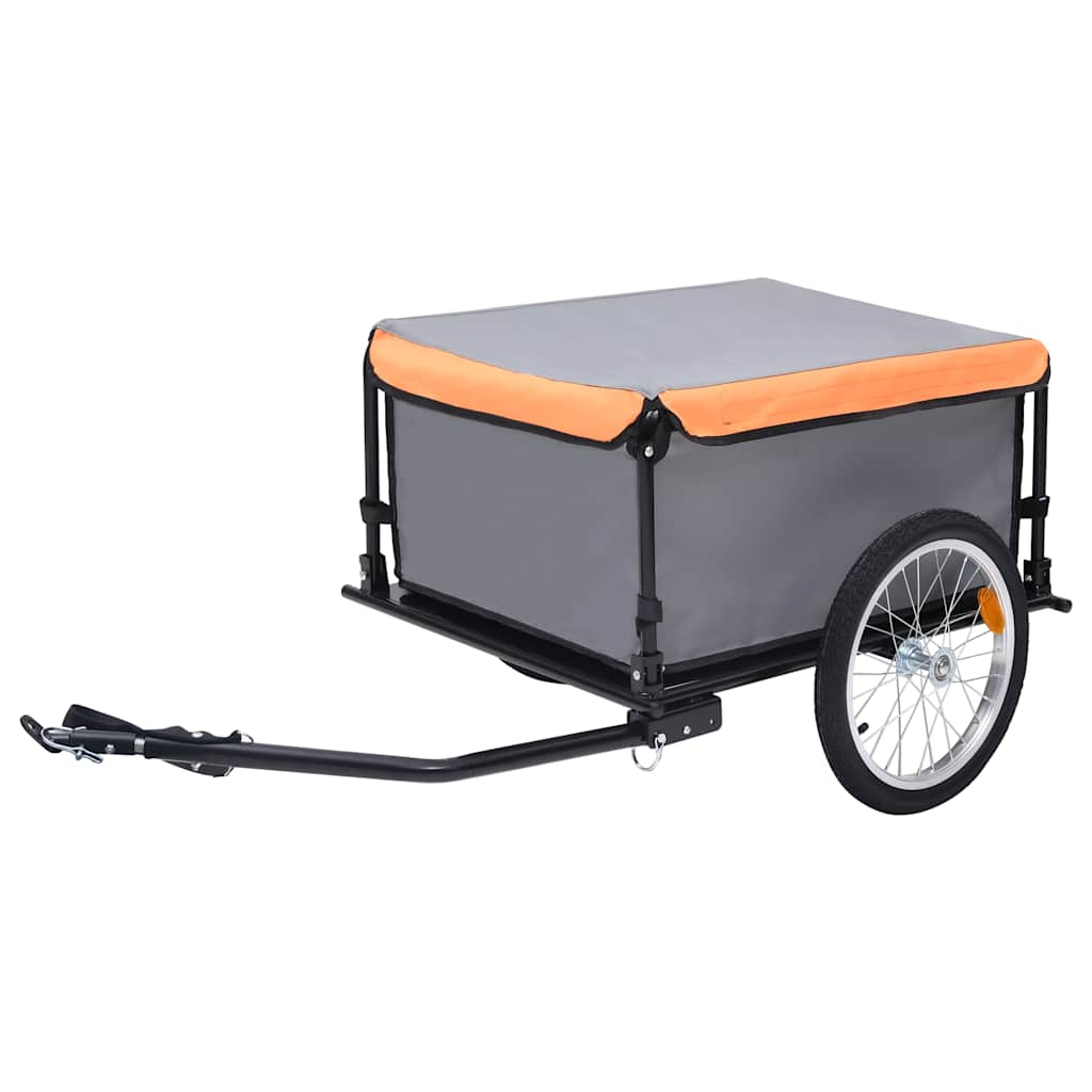 Vetonek Remolque para bicicletas gris y naranja 65 kg