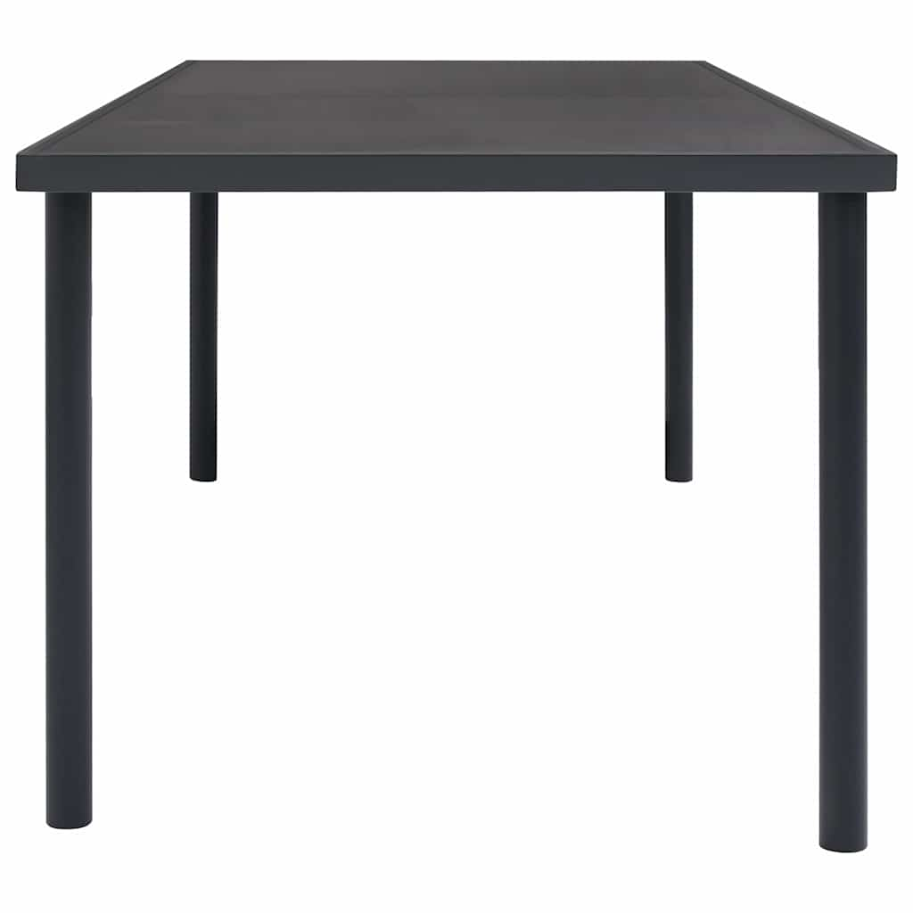 Mesa de comedor de jardín acero gris antracita 190x90x74 cm vidaXL