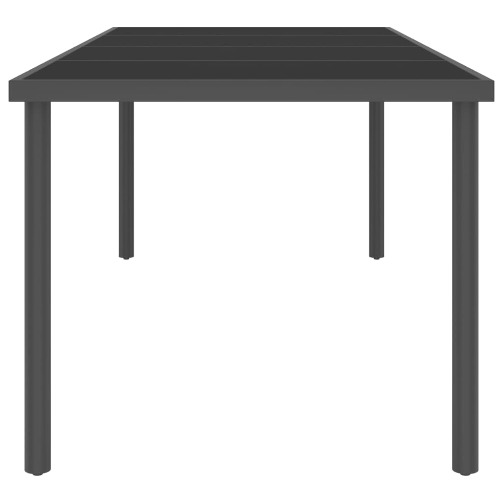 Garden and Steel Dining Table 220x00x75 cm