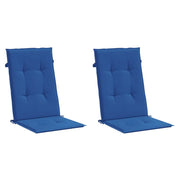 High back garden chair cushion 2 pcs blue fabric 120x50x3 cm V8297 Vetonek