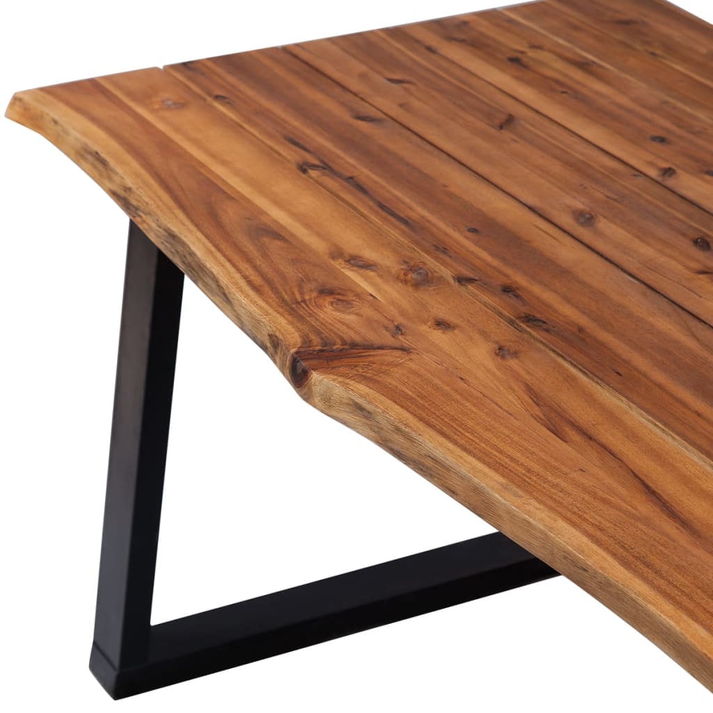 Mesa de comedor madera maciza de acacia 170x90x75 cm