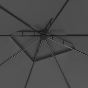 Cenador gris antracita 3x3x2,7 m 160 g/m² - Vetonek