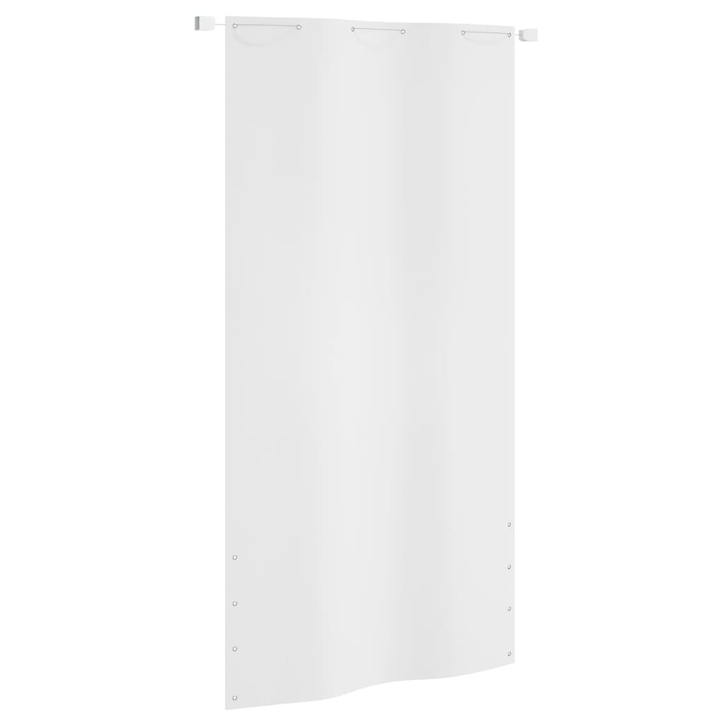 Vetonek Toldo pantalla para balcón tela oxford blanco 120x240 cm