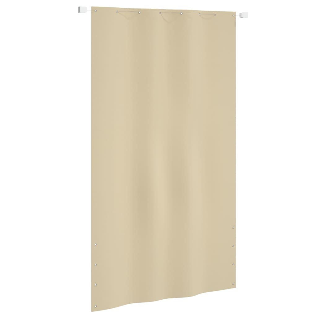 Vetonek Toldo pantalla para balcón de tela oxford beige 140x240 cm