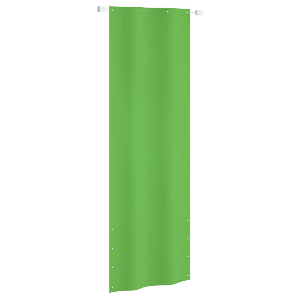 Vetonek Toldo pantalla para balcón tela oxford verde claro 80x240 cm