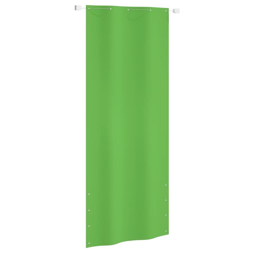 Vetonek Toldo pantalla para balcón tela oxford verde claro 100x240 cm