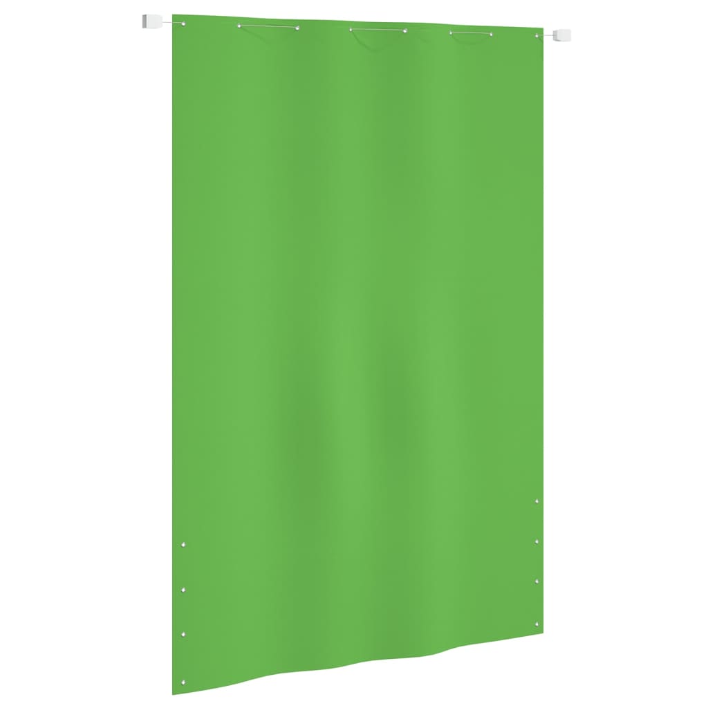 Vetonek Toldo pantalla para balcón tela oxford verde claro 160x240 cm