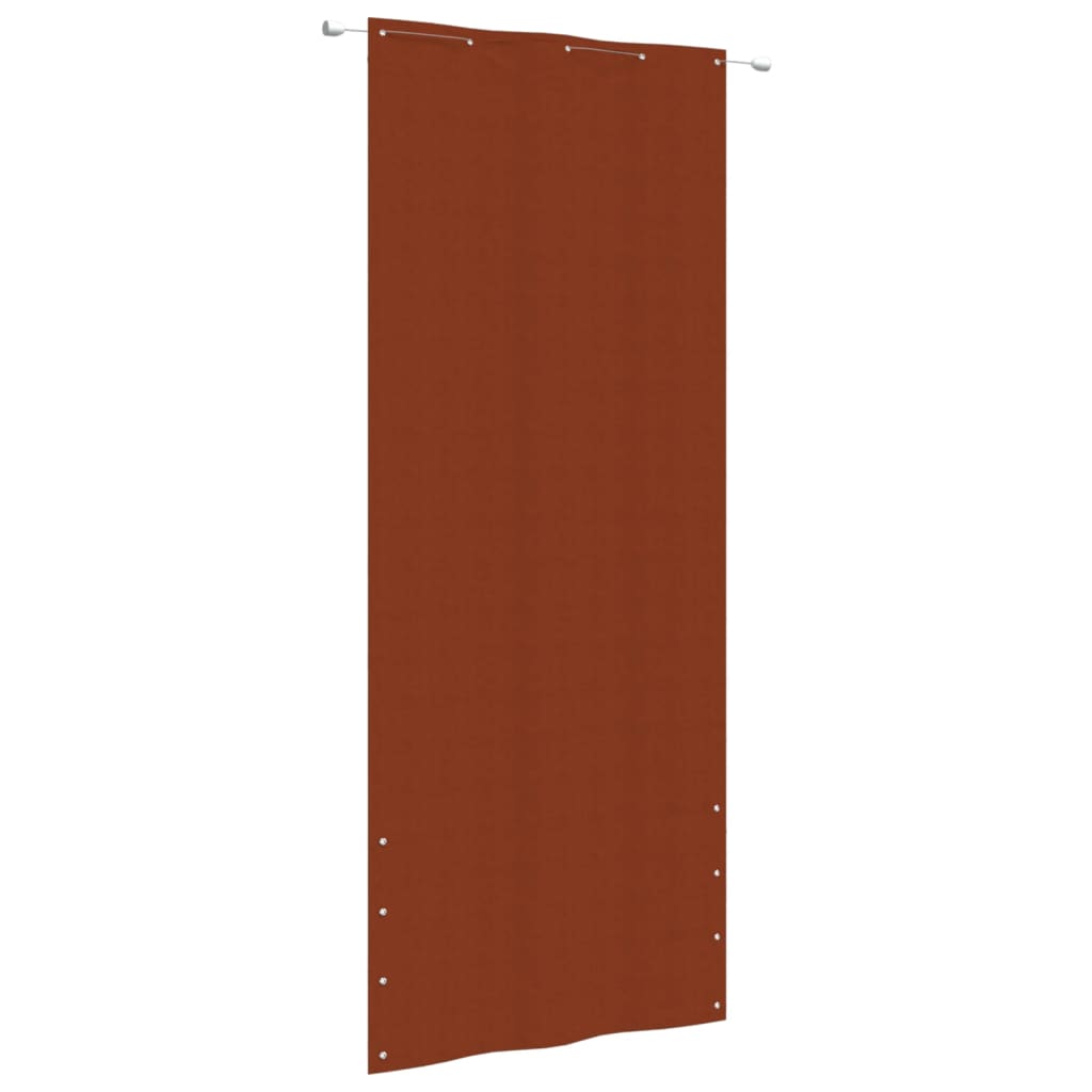 Vetonek Toldo pantalla para balcón de tela oxford terracota 100x240 cm