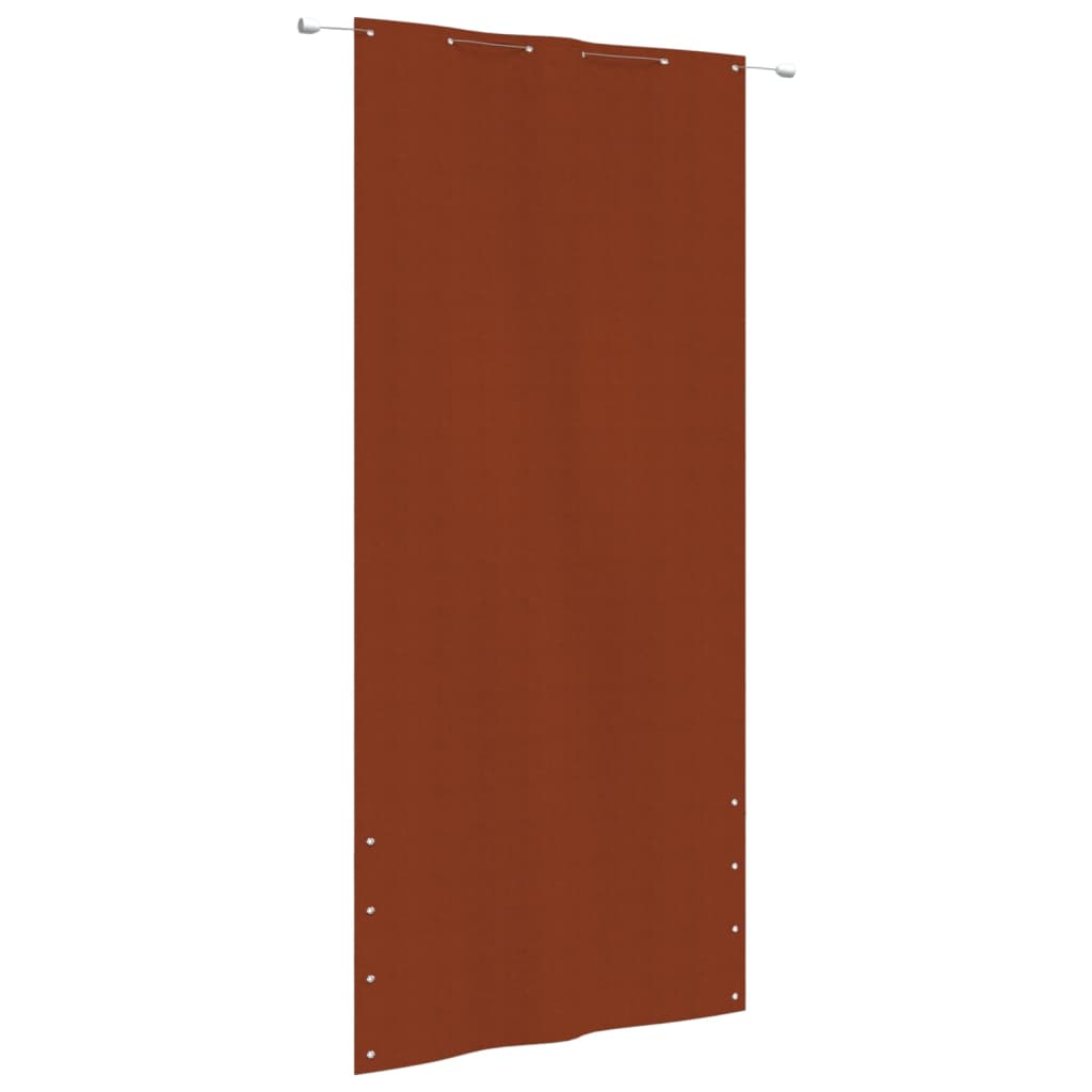 Vetonek Toldo pantalla para balcón de tela oxford terracota 120x240 cm