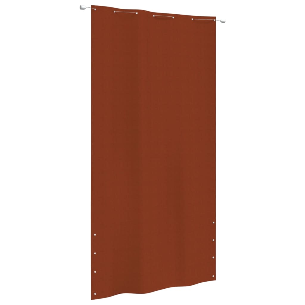 Vetonek Toldo pantalla para balcón de tela oxford terracota 140x240 cm