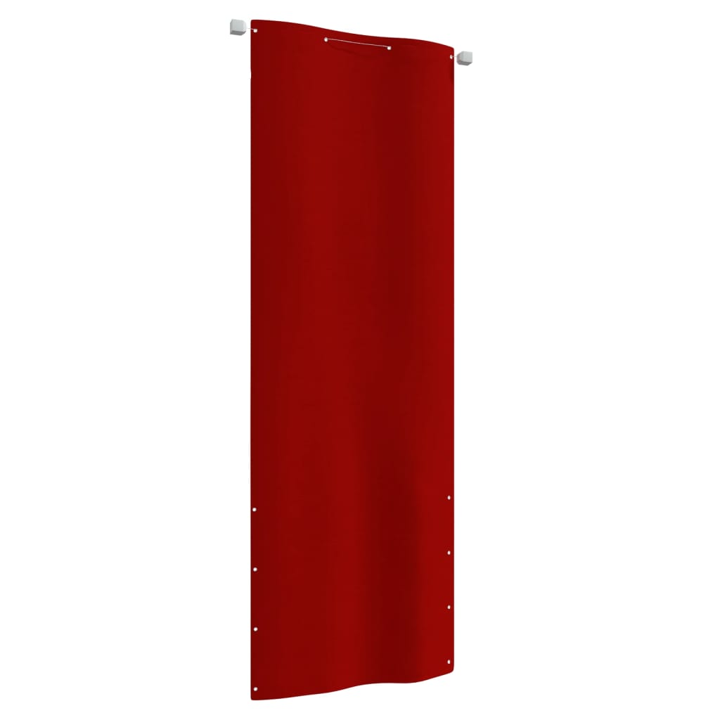 Vetonek Toldo para balcón de tela oxford rojo 80x240 cm