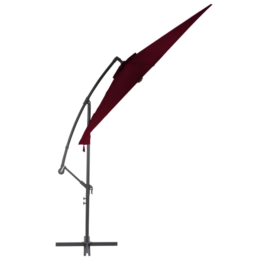 Voladiza umbrella with burgundy red aluminum stick 300 cm