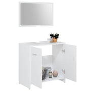 Conjunto de muebles de baño 3 pzas madera contrachapada blanco v6086 - Vetonek
