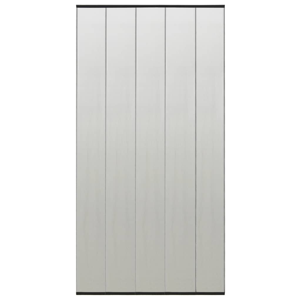 Vetonek Mosquitera de puerta cortina malla poliéster negro 100x220 cm