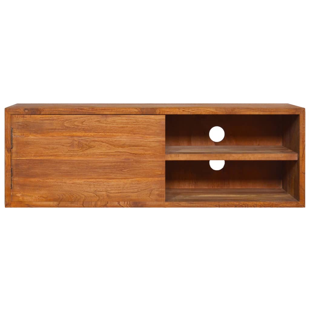 Wall TV furniture Massy wood of teak 180x30x30 cm v05