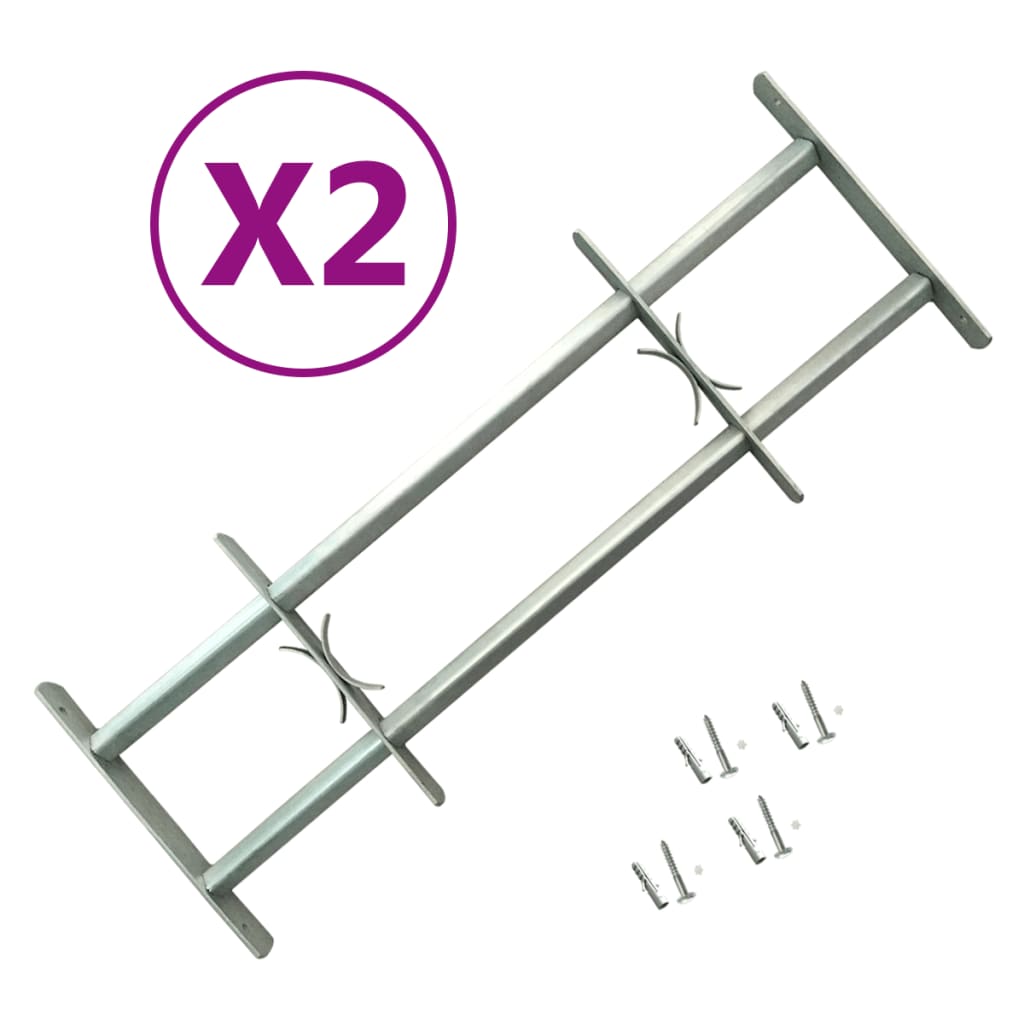 Adjustable window safety bars 2 pcs 700-1050 mm 