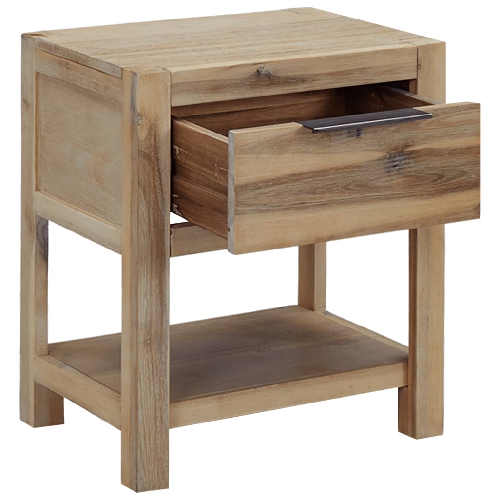 Mesitas de noche con cajones madera acacia maciza 40x30x48 cm vidaXL