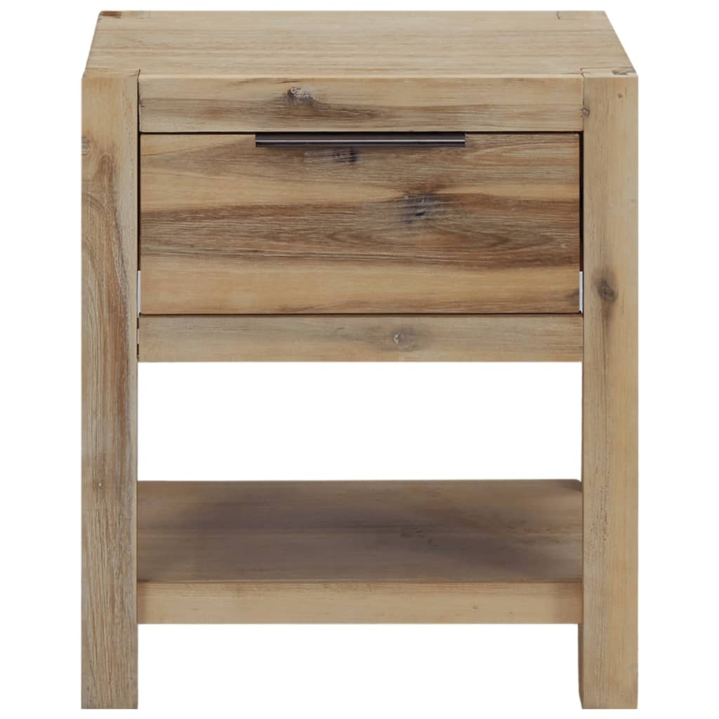 Mesitas de noche con cajones madera acacia maciza 40x30x48 cm vidaXL