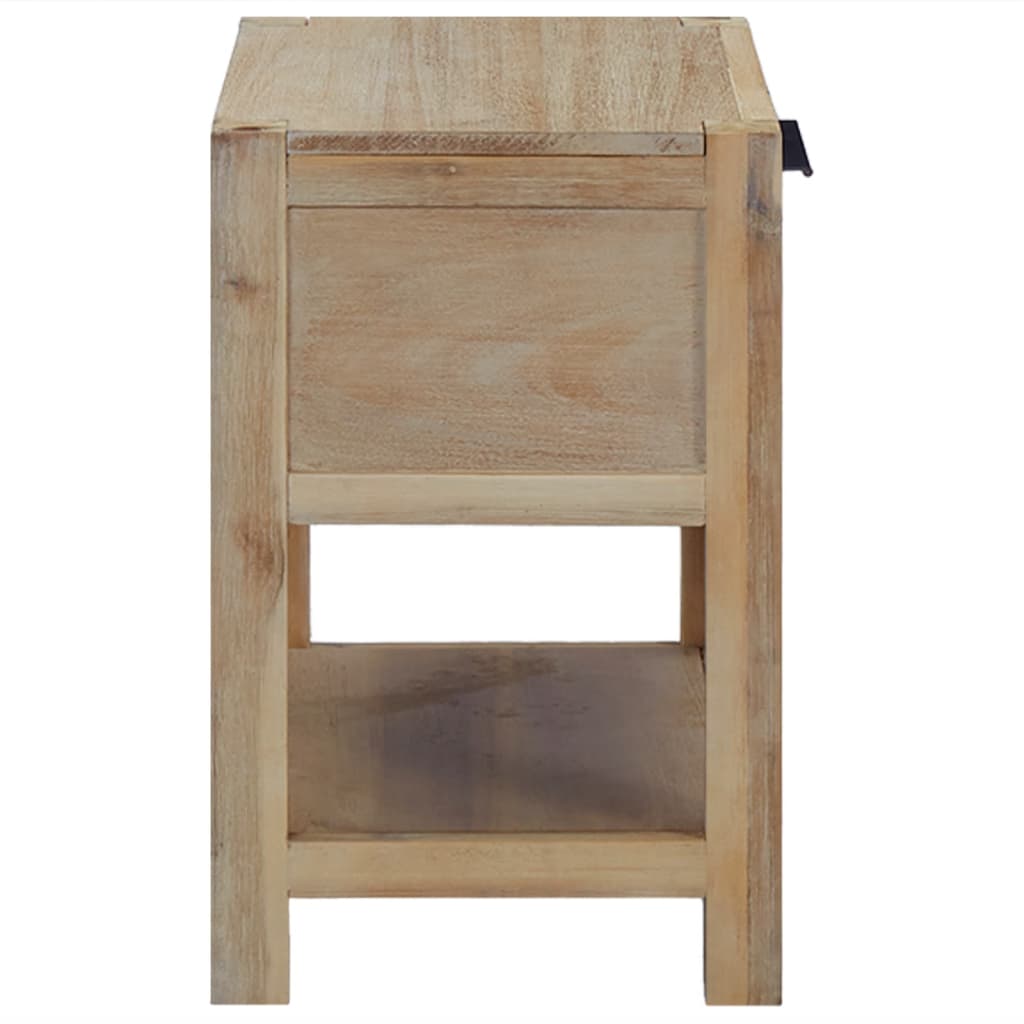 Mesitas de noche con cajones madera acacia maciza 40x30x48 cm vidaXL