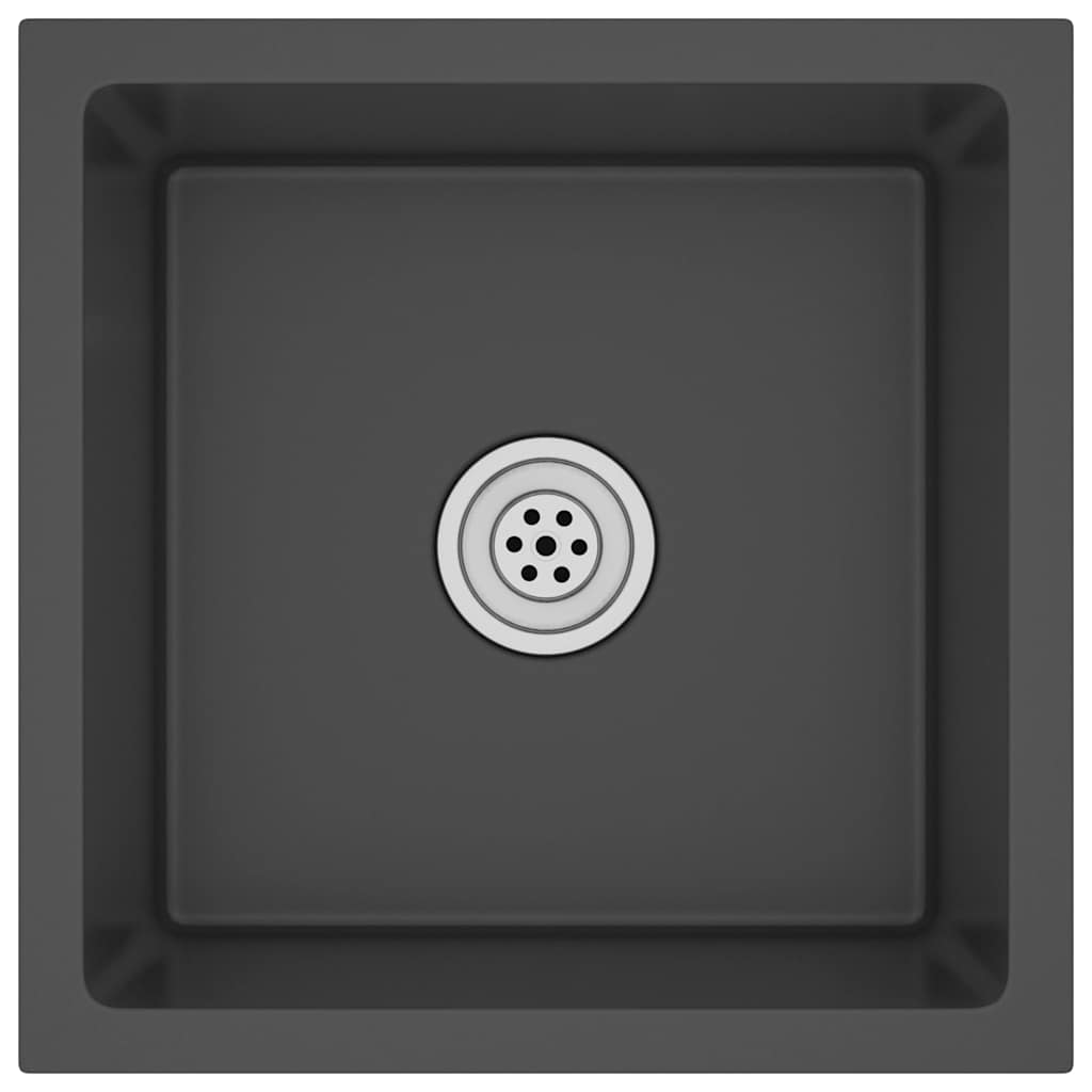 Fregadero hecho a mano acero inoxidable negro v9017 - Vetonek