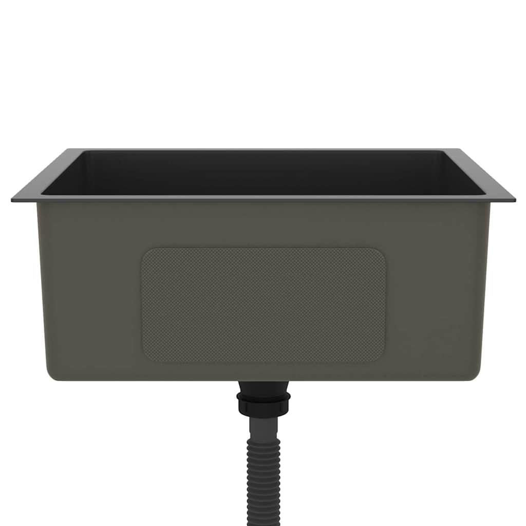 Fregadero hecho a mano acero inoxidable negro v9031 - Vetonek