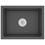 Vetonek Fregadero hecho a mano acero inoxidable negro